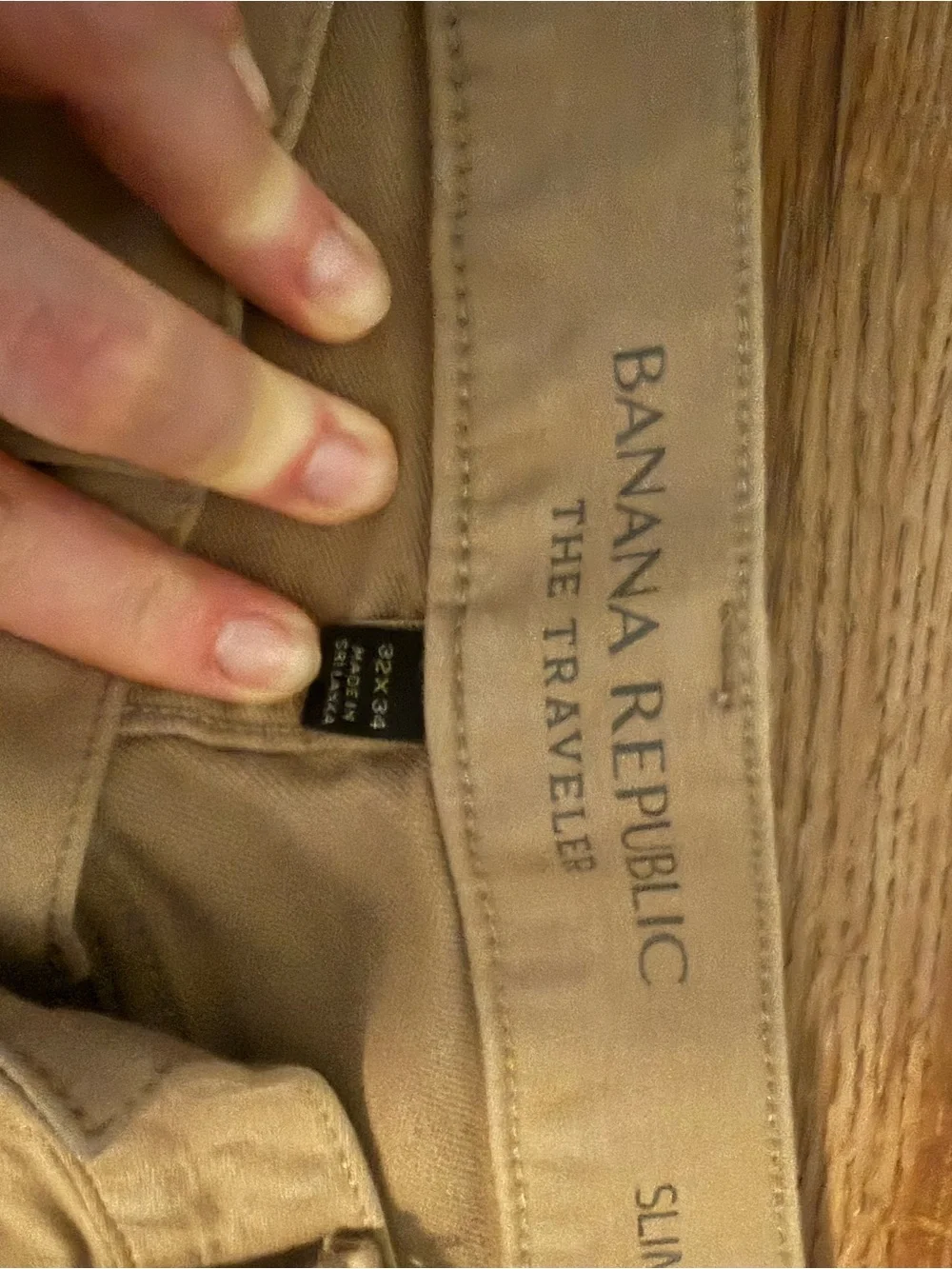 Banana Republic Tan Travel Chinos